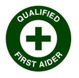 Qualified First Aider Helmet Label 